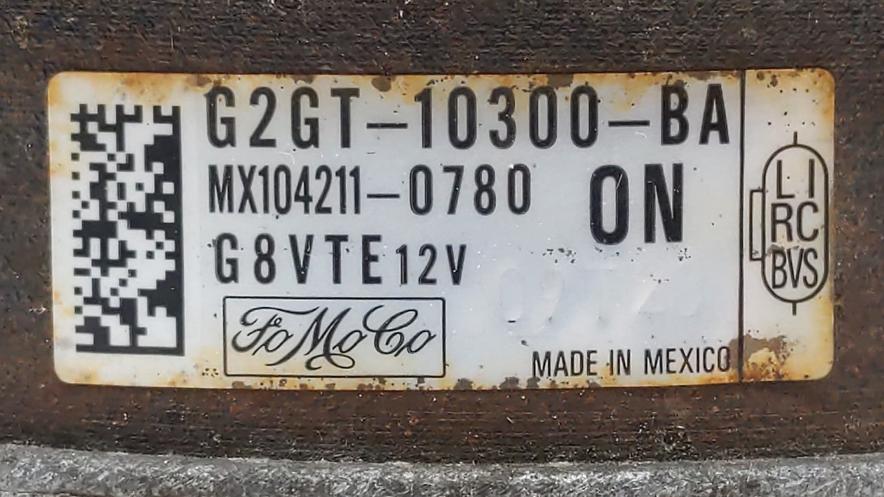 2013-2019 Lincoln Mkz Alternator Generator Charging Assembly Engine Oem 200044