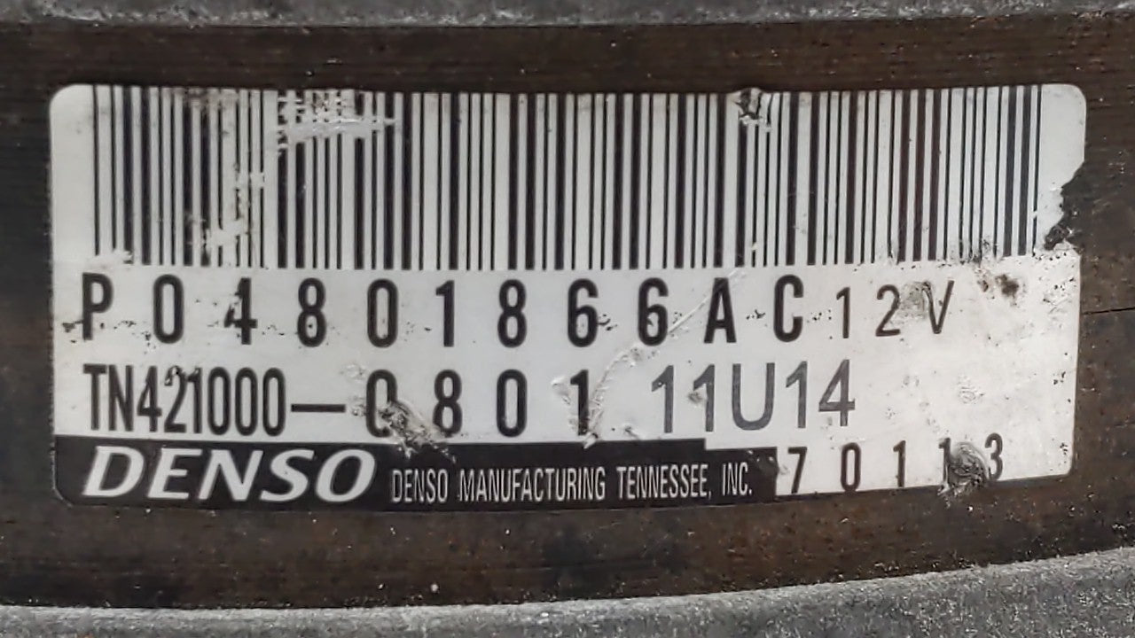2011-2016 Dodge Charger Alternator Generator Charging Assembly Engine Oem 200047